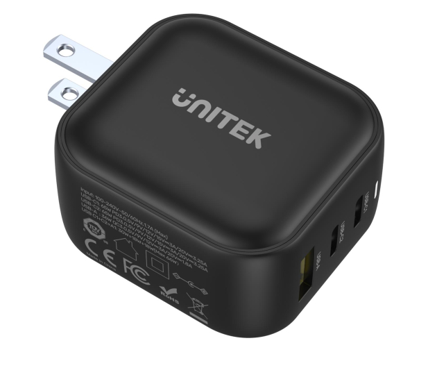 Unitek GaN 66W (QC 3.0, PD, 2x USB-C, USB-A) - 648959 - zdjęcie 3